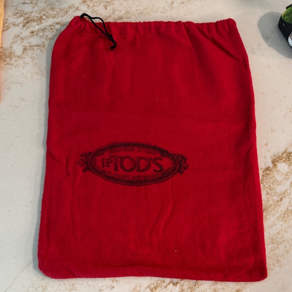 Tod's Scarlet Dust Bag